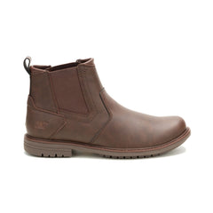 Caterpillar Mens Staten Chelsea Boots In Dark Brown