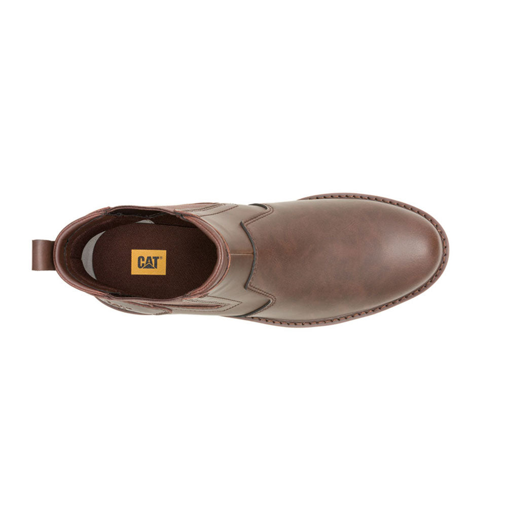 Caterpillar Mens Staten Chelsea Boots In Dark Brown