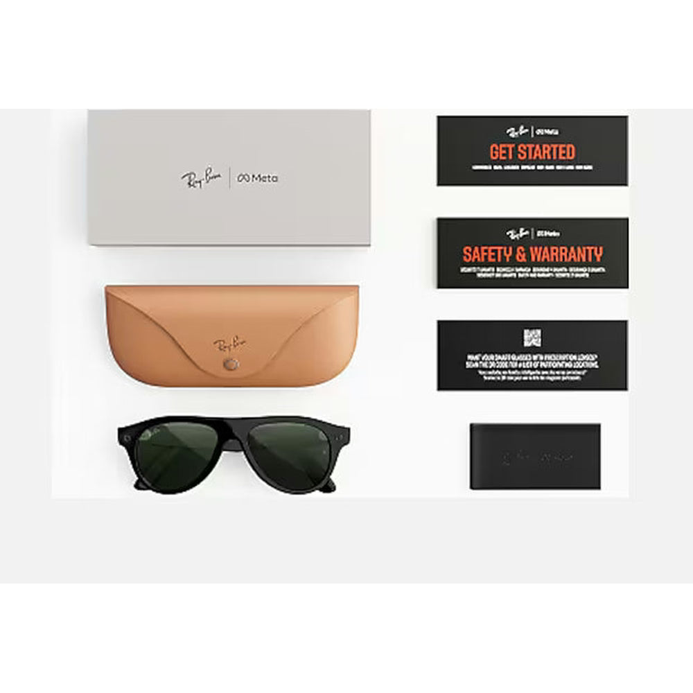 Ray-Ban Meta Aviator Smart Glasses – Transitions Gen S Graphite Green, Shiny Black