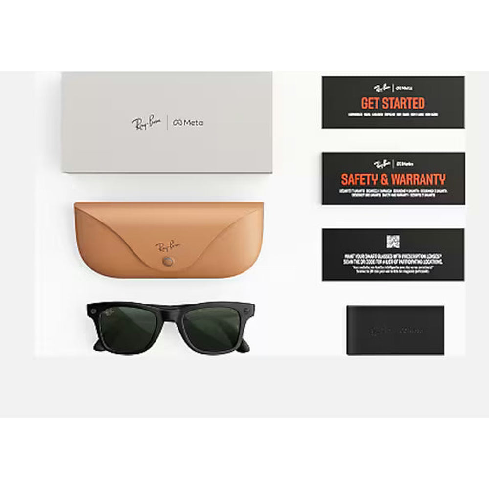 Ray-Ban Meta Wayfarer Smart Glasses – Transitions Gen S Graphite Green, Matte Black (Pre Order)