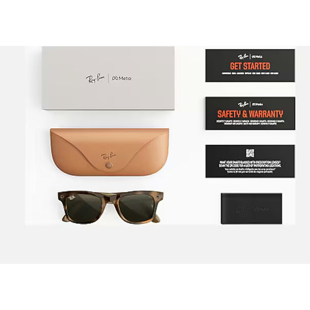 Ray-Ban Meta Wayfarer Smart Glasses – G15 Green, Havana (Pre Order)
