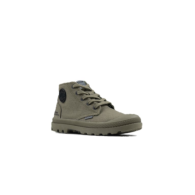 Palladium Boys Pampa Hi Shoes Olive Night