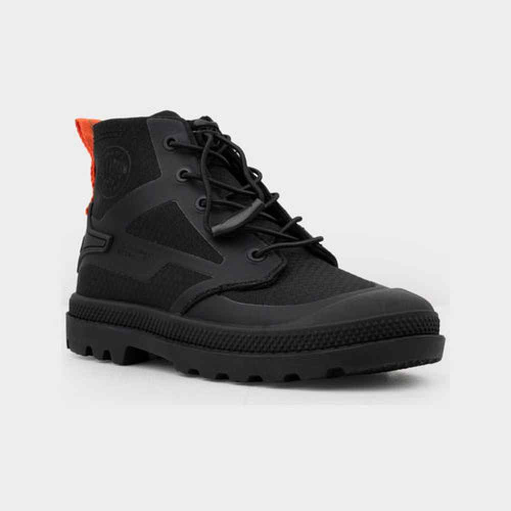 Palladium Boys Nylon Pampa In Black