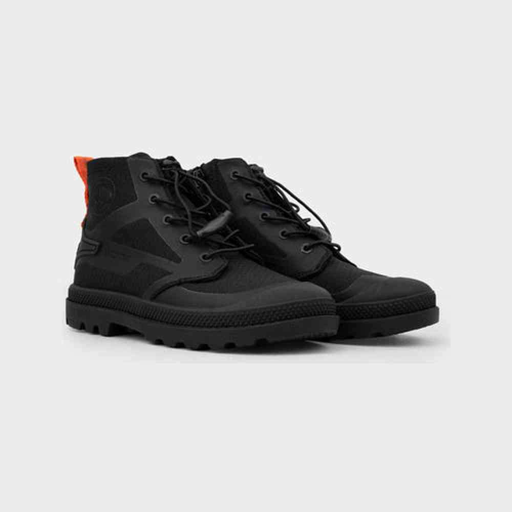Palladium Boys Nylon Pampa In Black