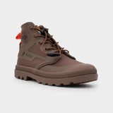 Palladium Boys Nylon Pampa Shoes In Brown
