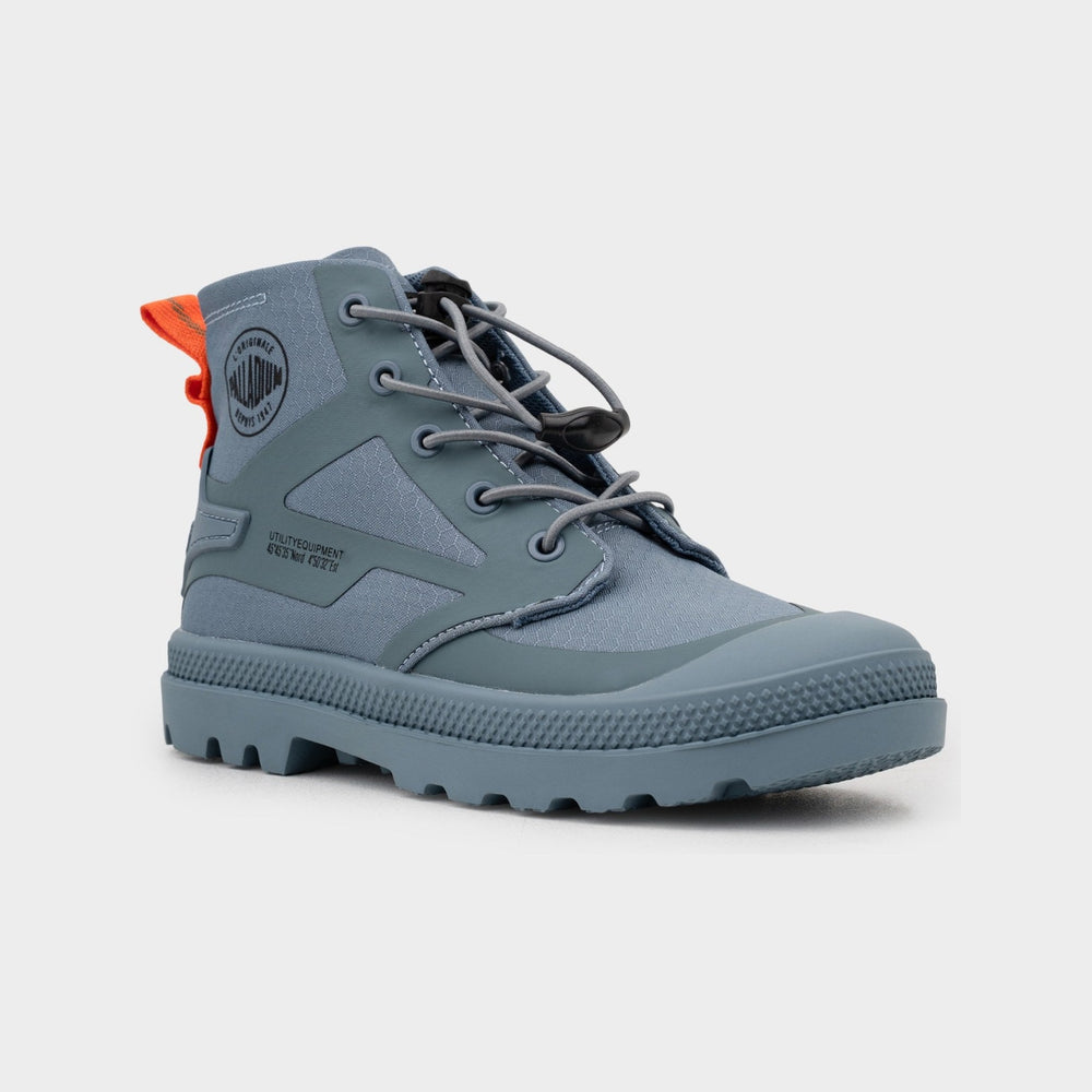 Palladium Boys Nylon Pampa Shoes In Dark Blue