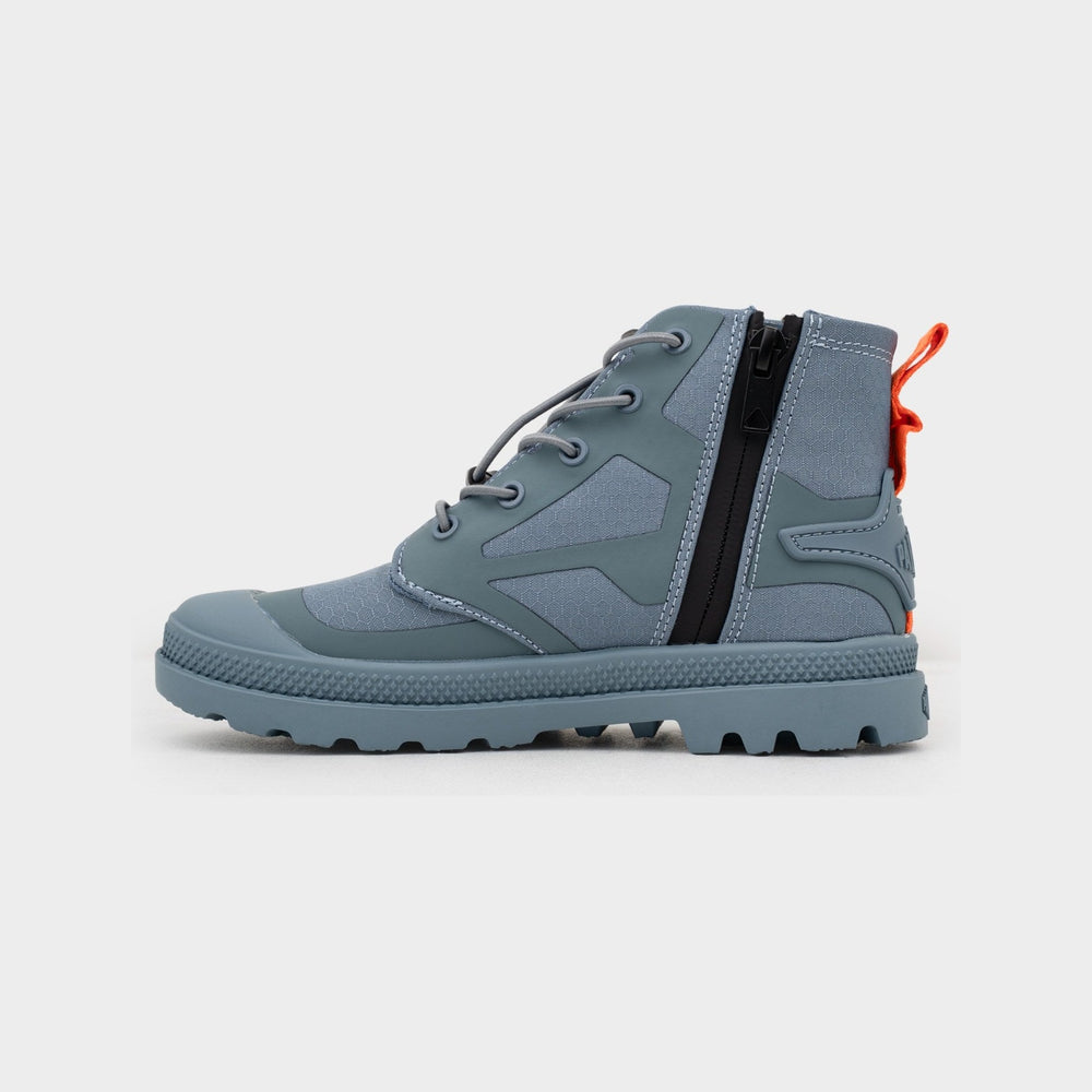 Palladium Boys Nylon Pampa Shoes In Dark Blue