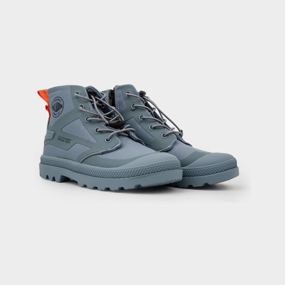 Palladium Boys Nylon Pampa Shoes In Dark Blue