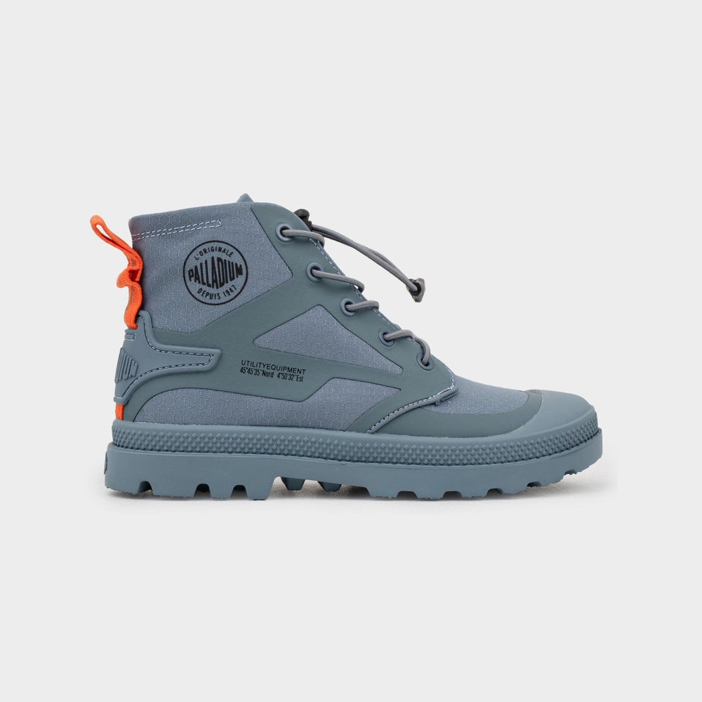 Palladium Boys Nylon Pampa Shoes In Dark Blue