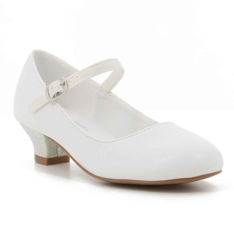 Pierre Cardin Girls Stella Glitter Heels In White