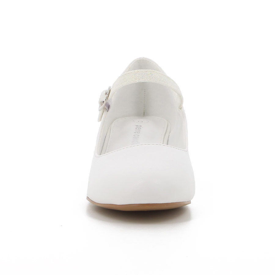 Pierre Cardin Girls Stella Glitter Heels In White