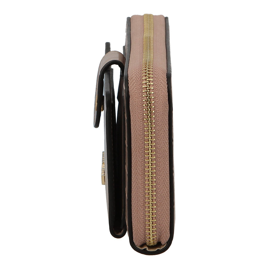 Pierre Cardin Croc Panel Purse In Mink