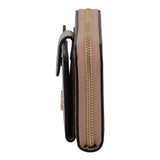 Pierre Cardin Croc Panel Purse In Mink