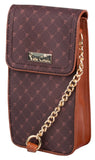 Pierre Cardin Guliana Core  Mobile Sling Bag In Brown