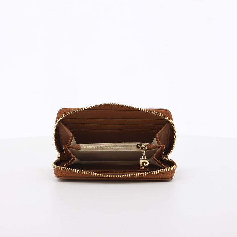 Pierre Cardin Core Logo Mini Purse In Brown