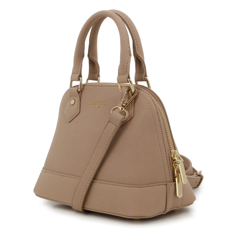 Pierre Cardin Zuri Mini Satchel In Taupe