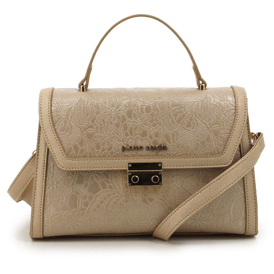 Pierre Cardin Elara Satchel Bag In Gold