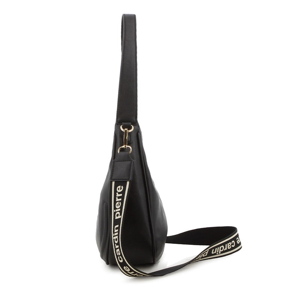 Pierre Cardin Womens Alina Hobo Bag In Black