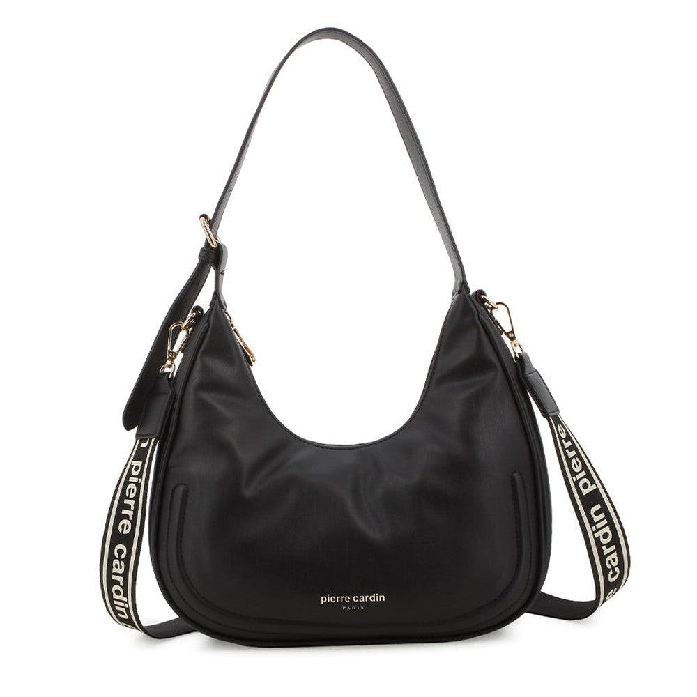 Pierre Cardin Womens Alina Hobo Bag In Black
