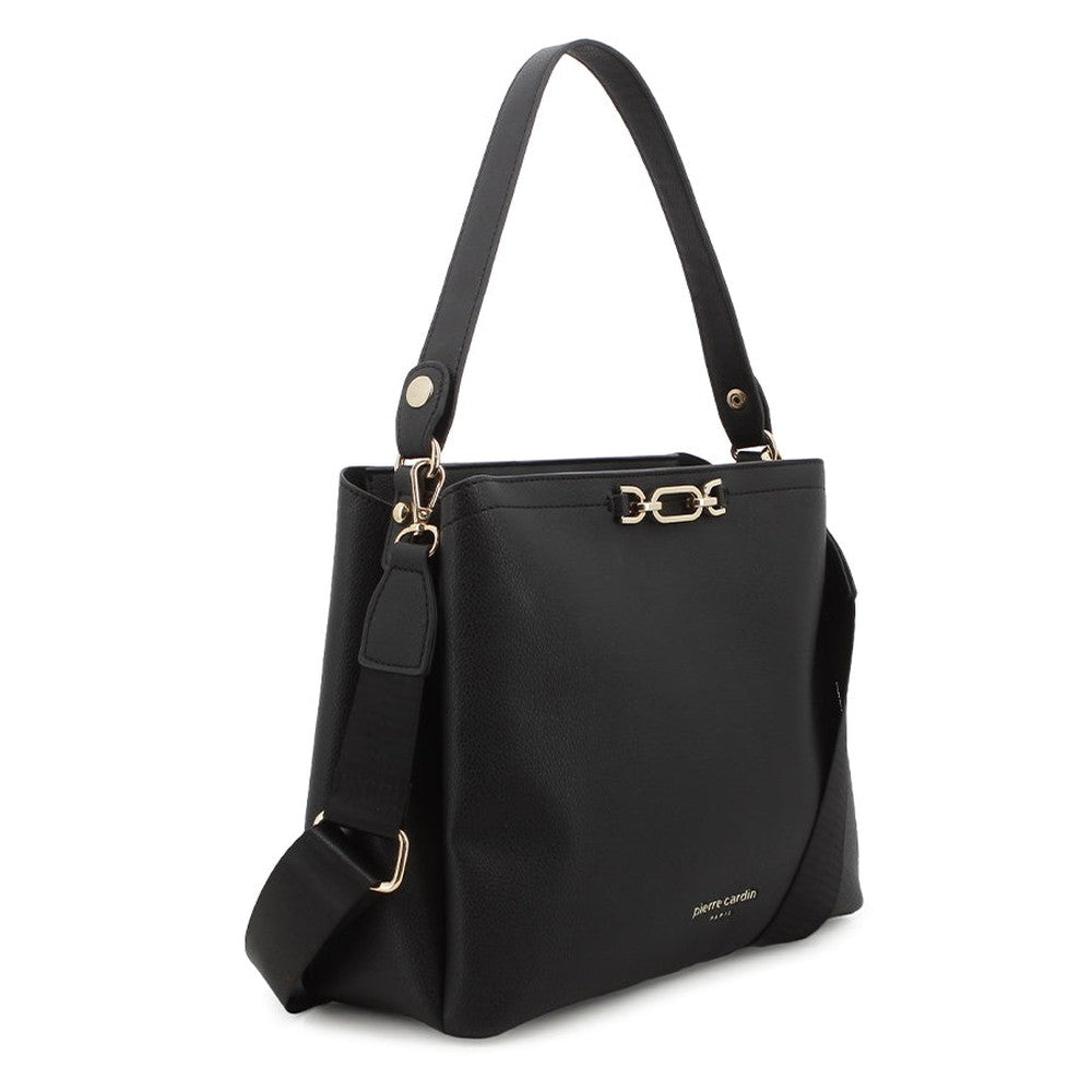 Pierre Cardin Womens Claire Shoulder Bag In Black