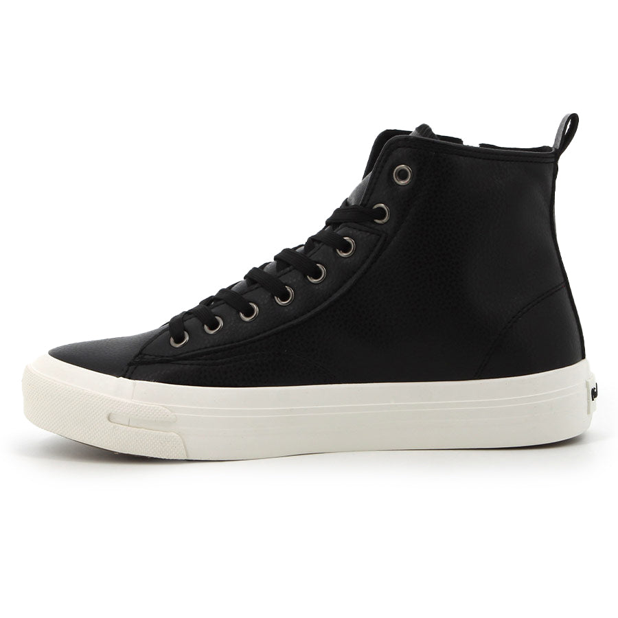 Pierre Cardin Mens Funk Sneaker Black And White