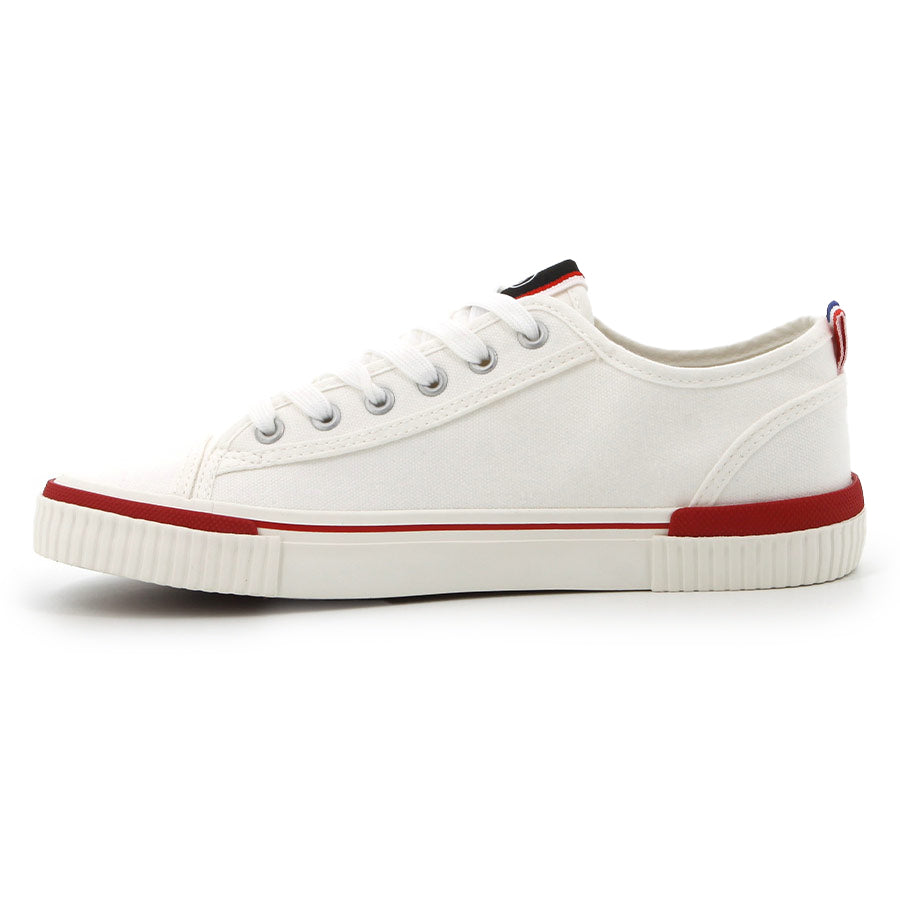 Pierre Cardin Mens Pulse Shoes In White & Red