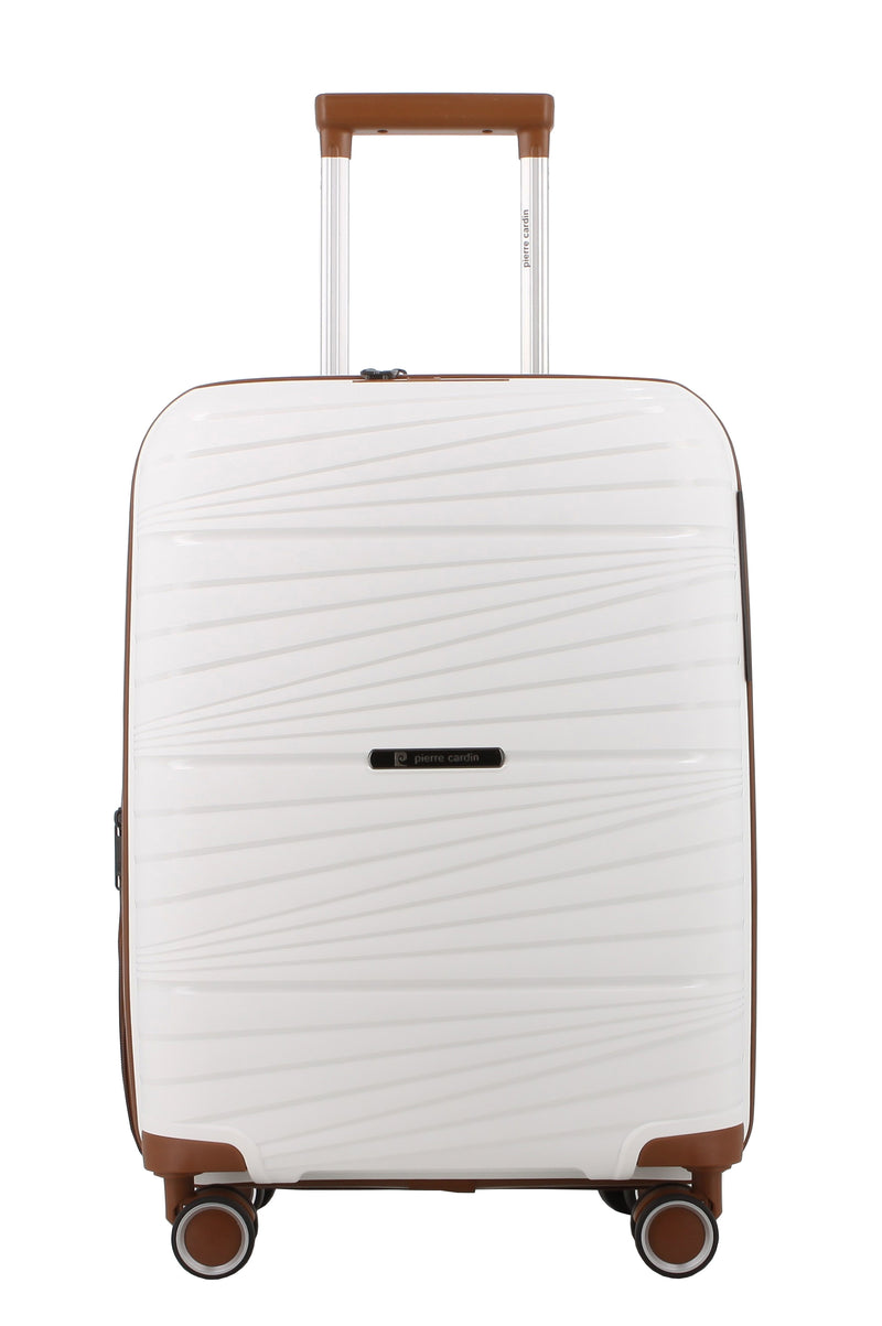 Pierre Cardin Mont-Pellier Hardcase White/Tan