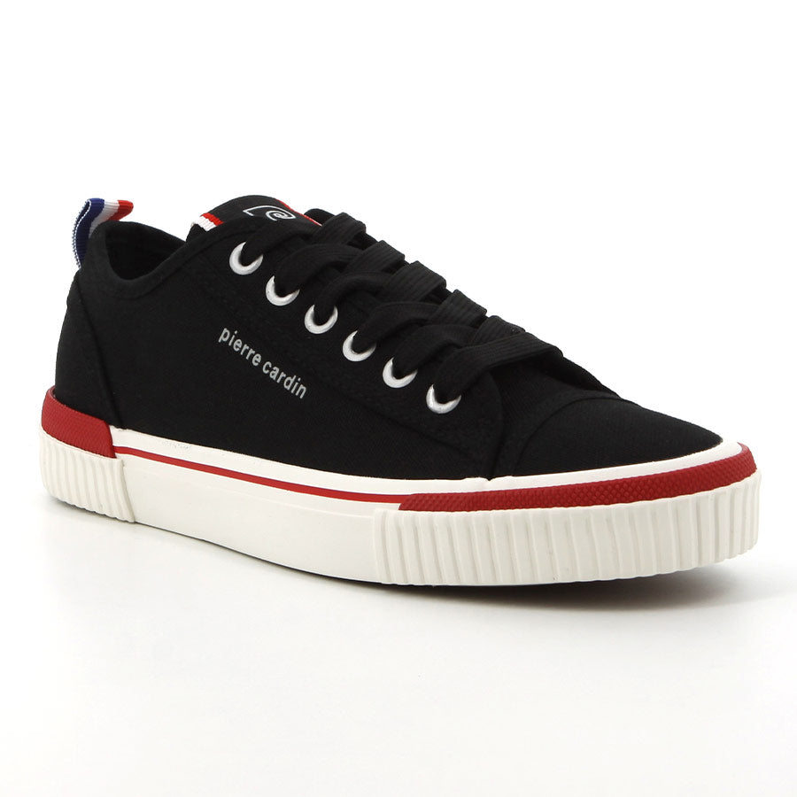 Pierre Cardin Boys Pulse Shoes In Black & Red
