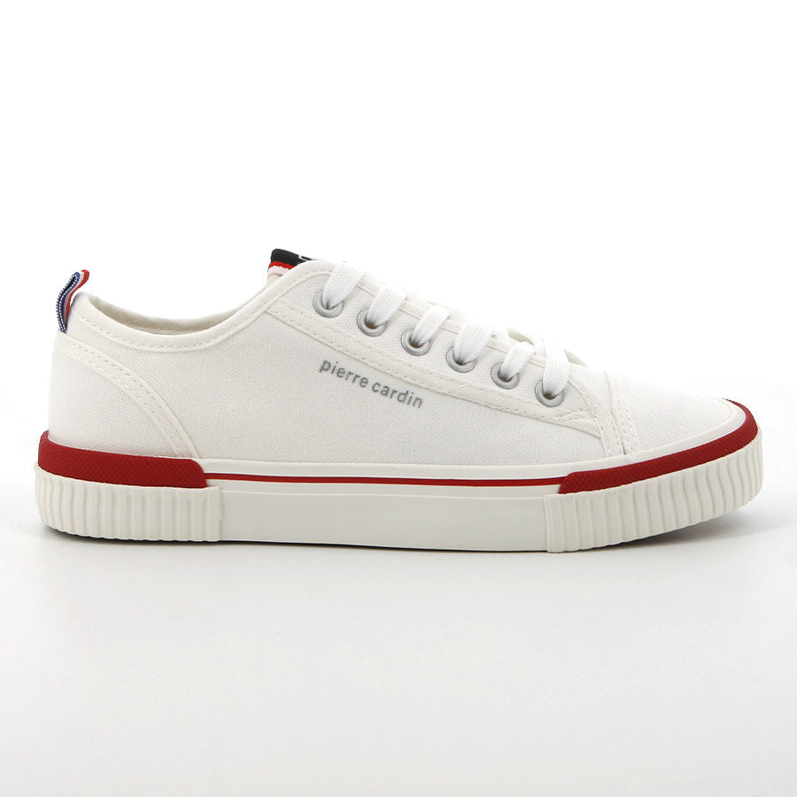 Pierre Cardin Mens Pulse Shoes In White & Red