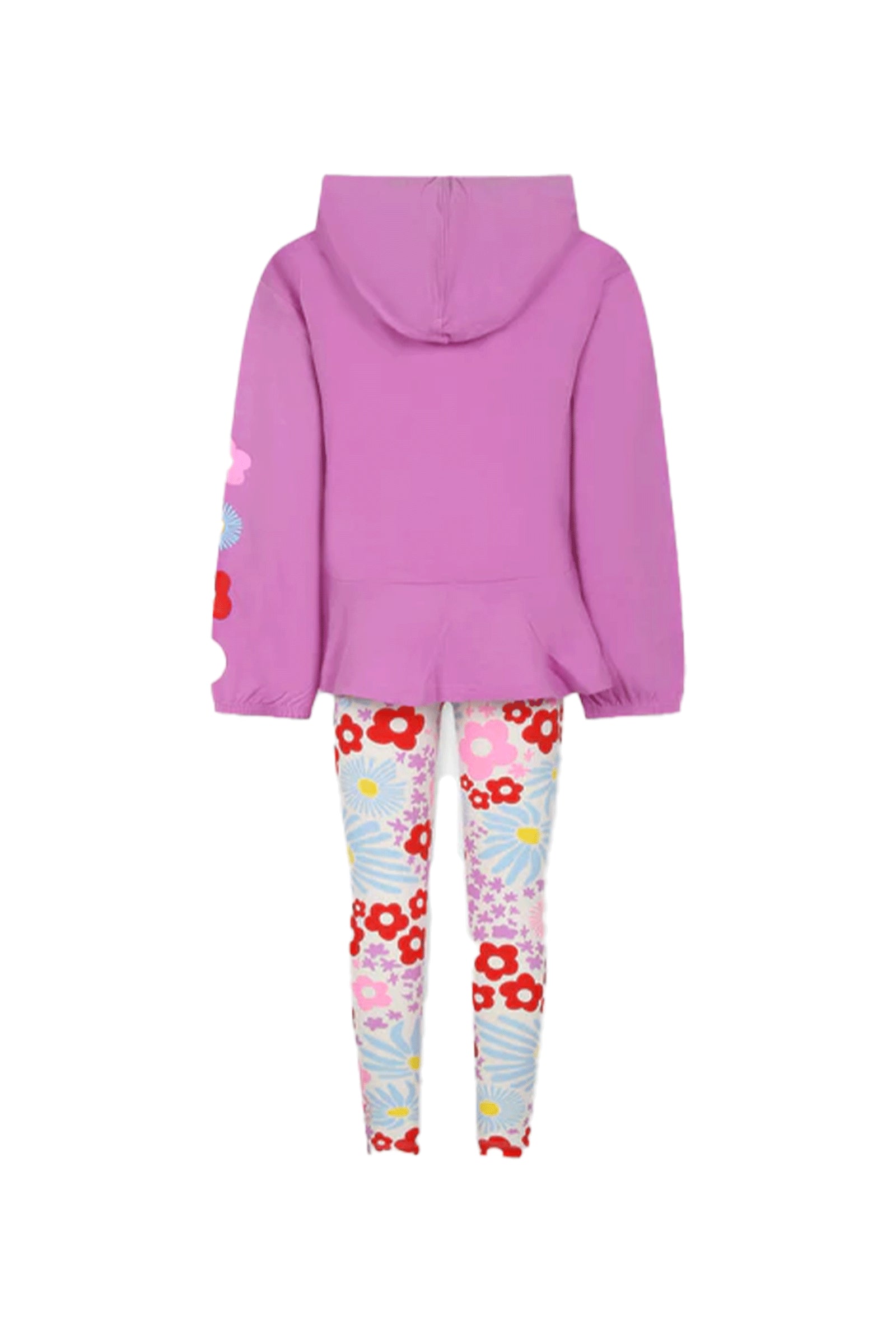 Converse Girls Flutter Hoodie And Legging Set In Egret