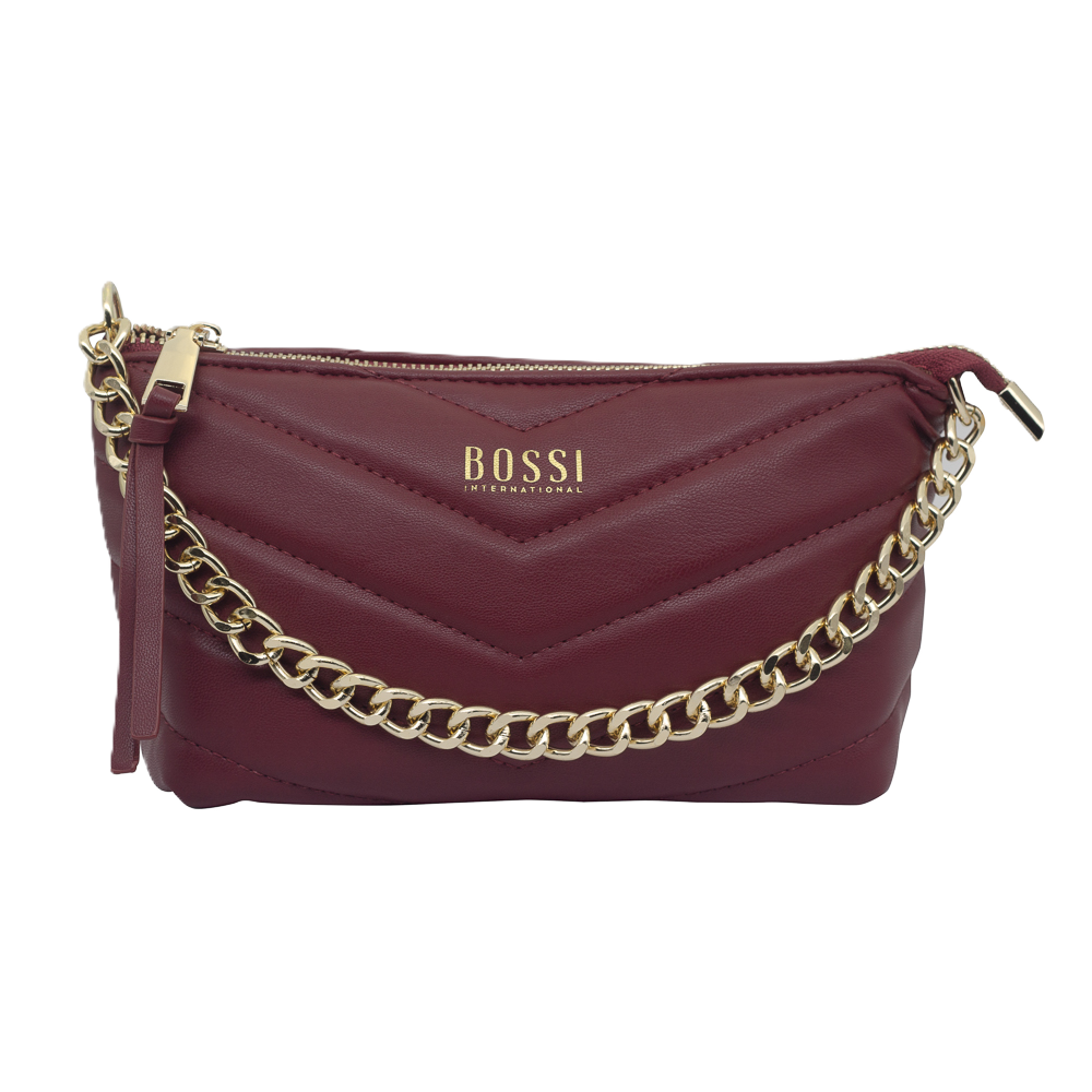 Bossi Pacasso PU Small Ladies Sling Bag In Red