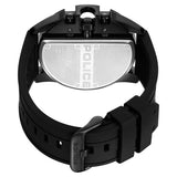Police Quartz Multifunction Silicon Strap Watch In Black