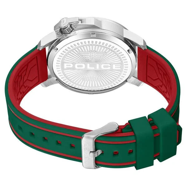 Police Red/Green Chrono Watch