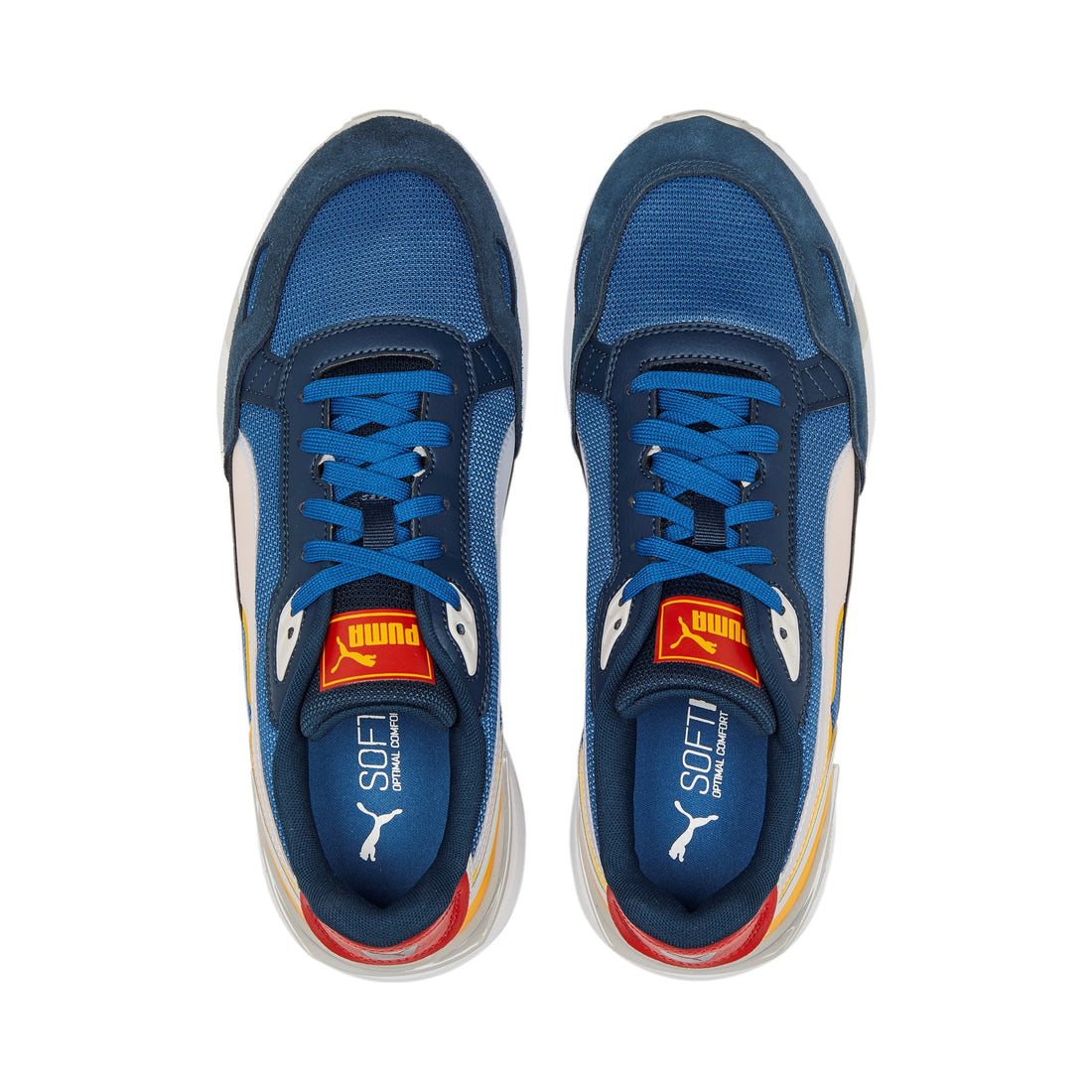 Puma Mens Gravition Tera Sneakers In Lake Blue/Grey Violet/Marine Blue/Tangerine Burnt Red