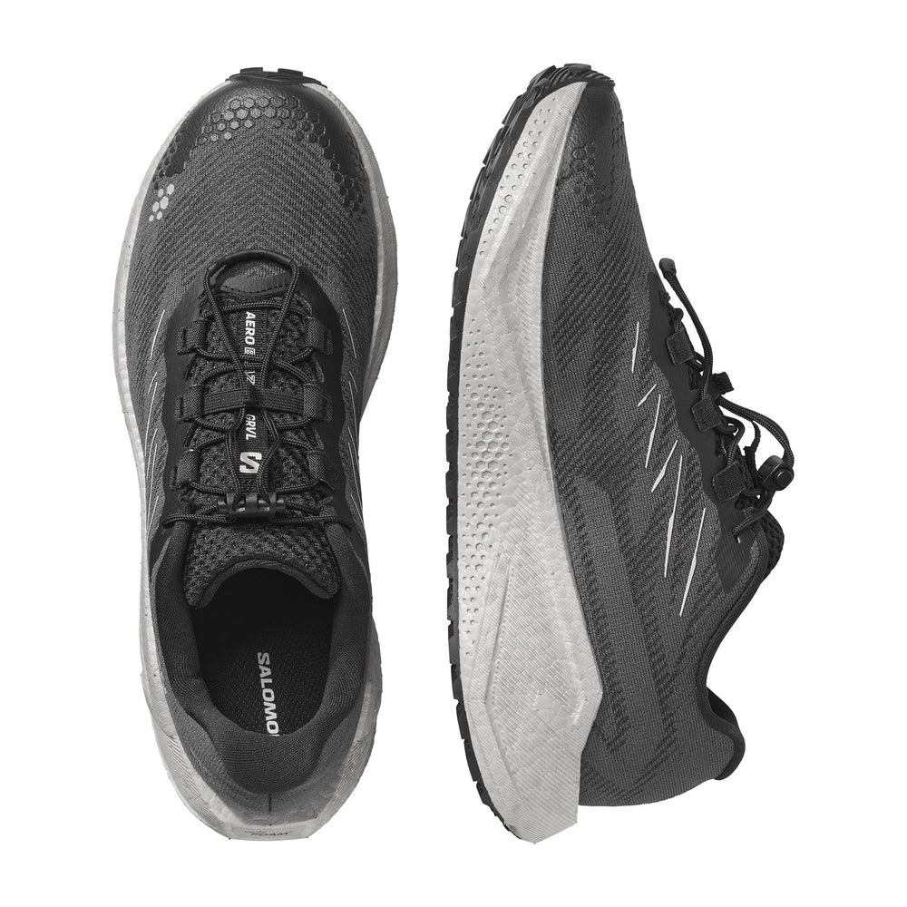Salomon Mens Aero Blaze 4 Grvl Shoes In Black & Silver