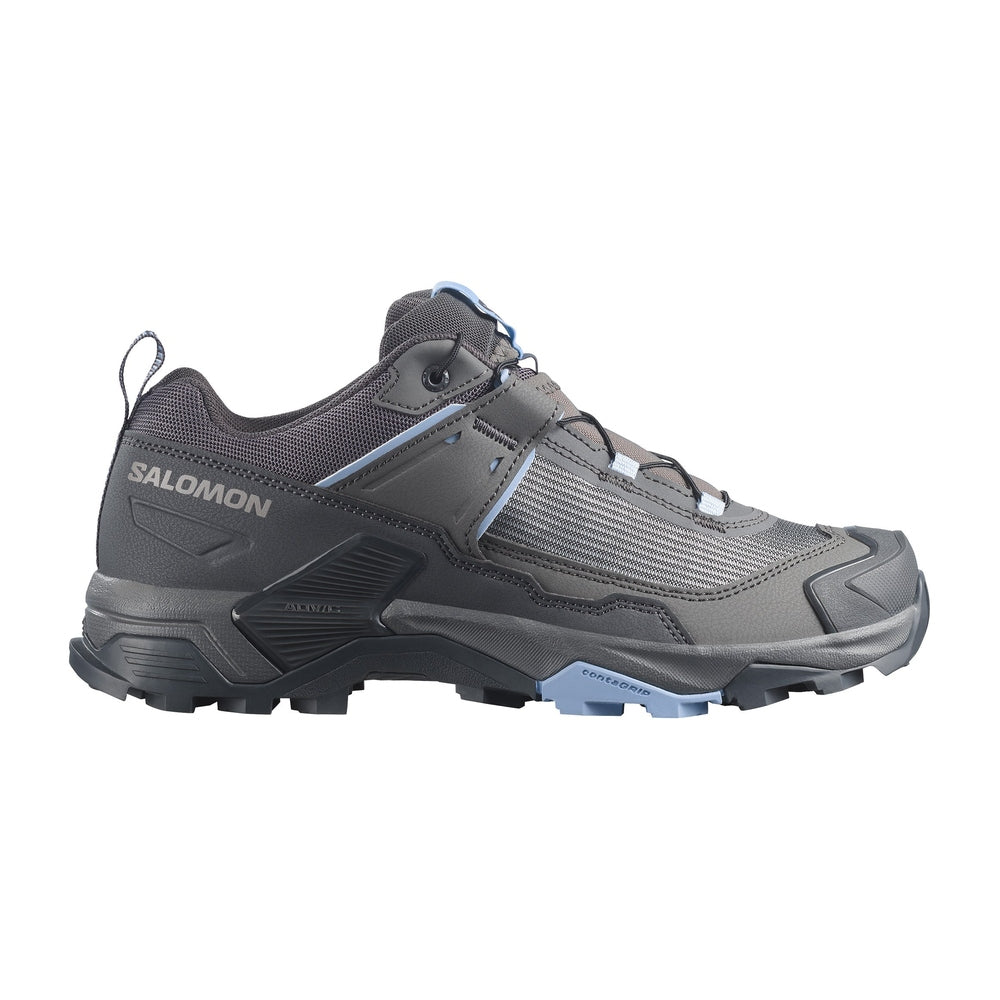 Salomon Womens X Ultra 5 Mid Gtx Shoes In Asphalt