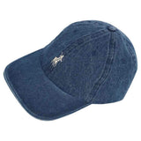 Polo Womens 6 Panel Denim Peak Cap In Indigo