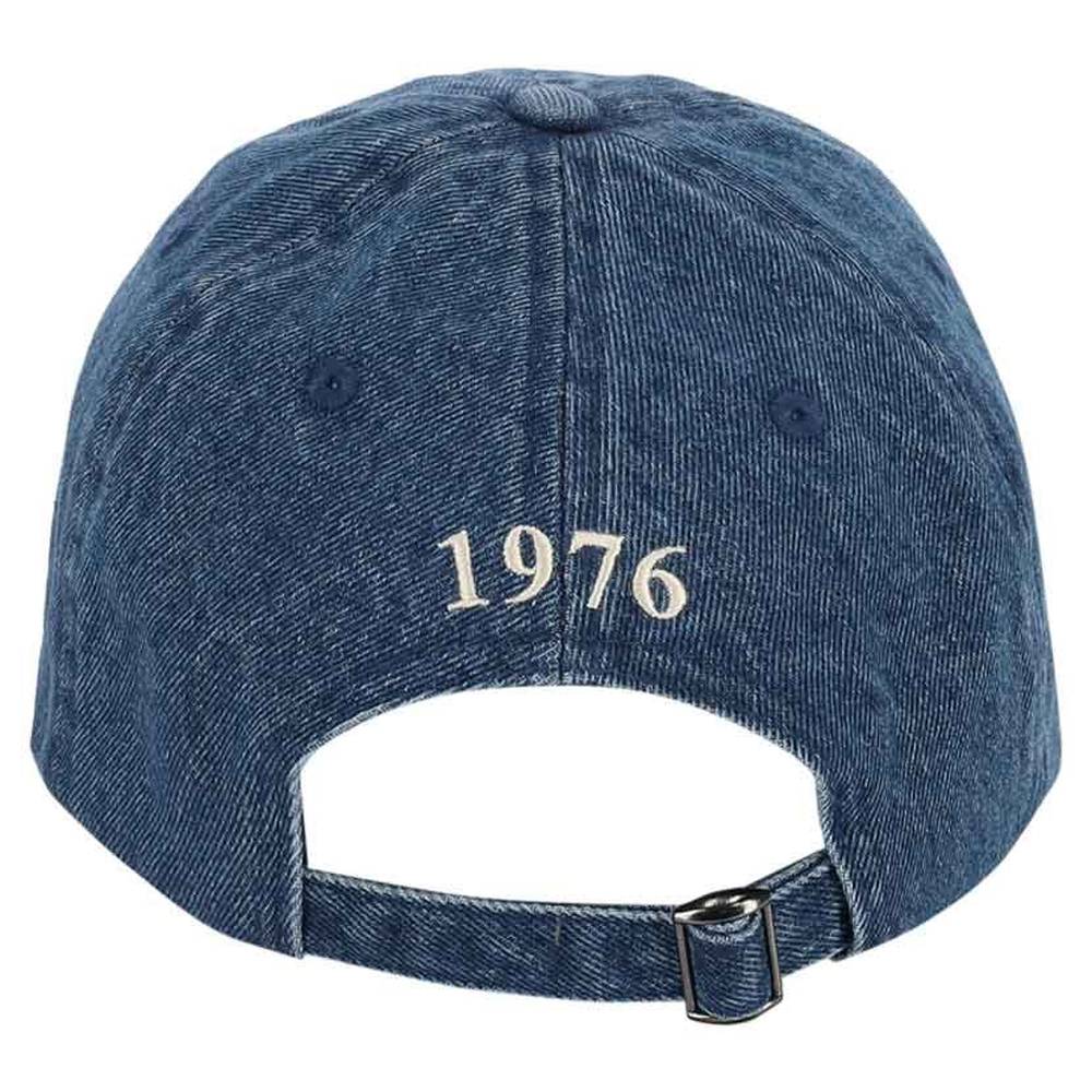 Polo Womens 6 Panel Denim Peak Cap In Indigo