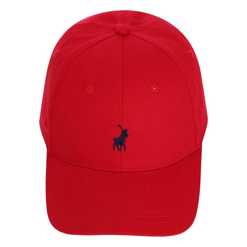 Polo 6 Panel Classic Peak Cap In Red