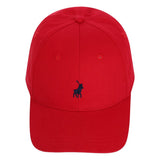 Polo 6 Panel Classic Peak Cap In Red