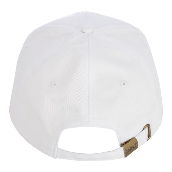 Polo 6 Panel Classic Peak Cap In White