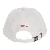 Polo Mens 6 Panel Metal Peak Cap In Red/White
