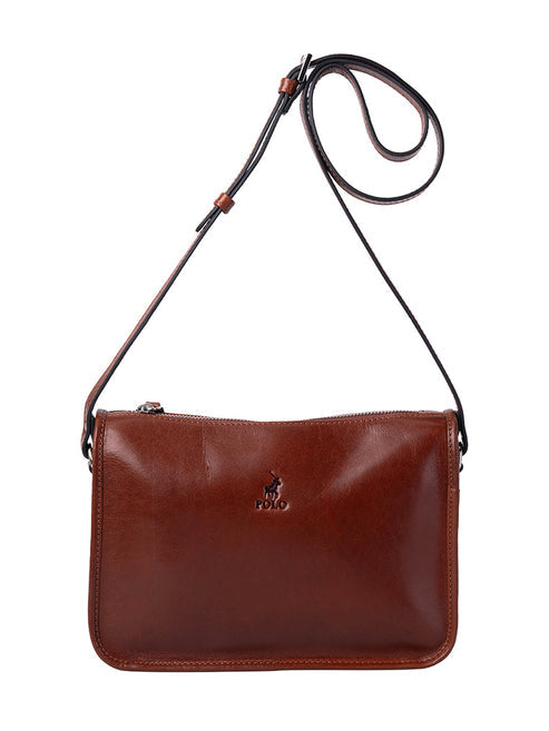Polo Womens Newport Crossbody Bag In Brown