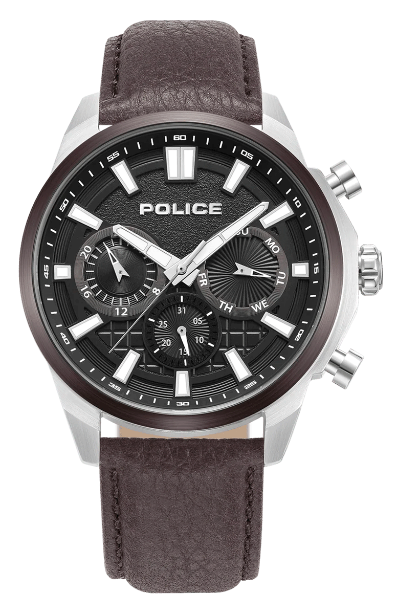 Police Rangy Watch  Brown/Black Dial
