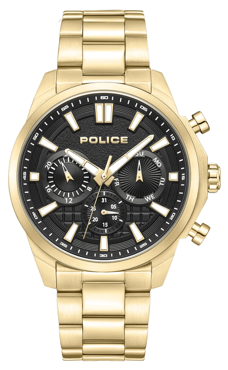 Police Gold Chrono Watch