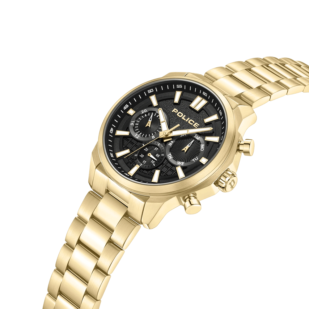 Police Gold Chrono Watch