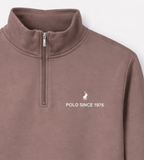Polo Womens Harper Quarter Zip Top In Brown