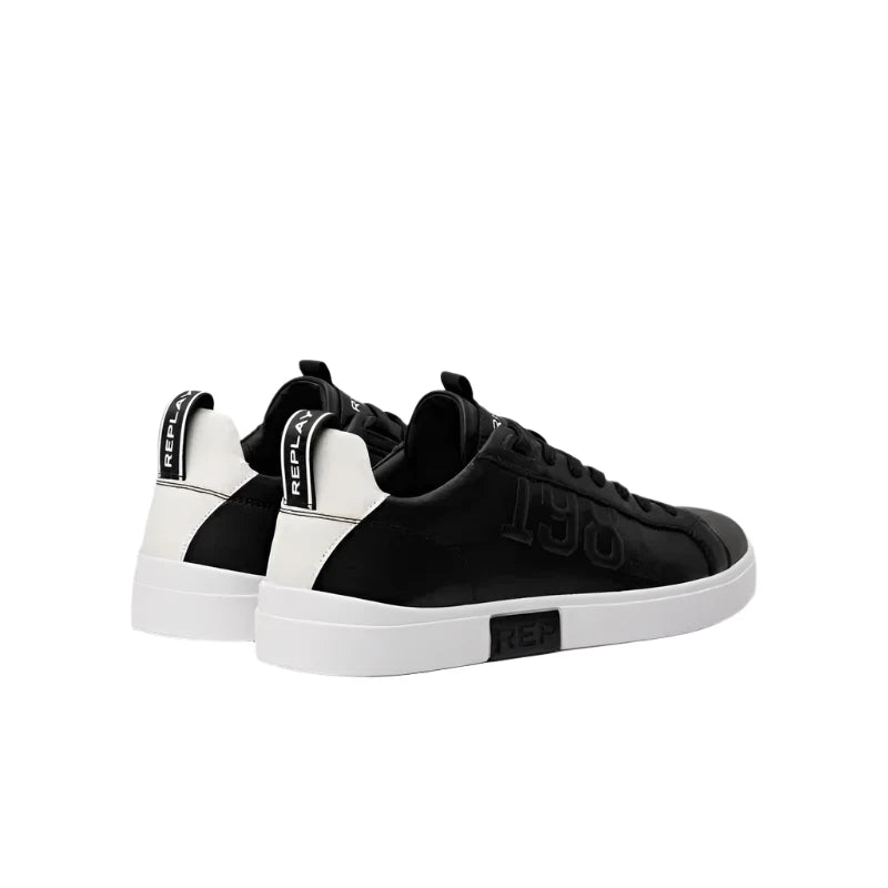 Replay Mens Polys 1981 Shoes Black And White