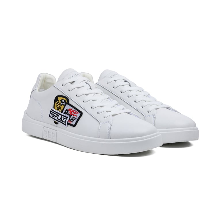 Replay Mens Polys M Combo Sneakers In White
