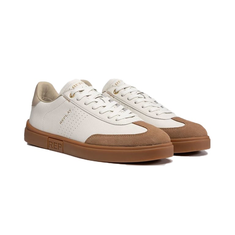 Replay Mens Polys M Scent Shoes In Off White